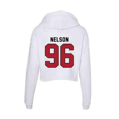 Nicholls State - NCAA Football : Gavin Nelson - Classic Shersey Women's Crop Fleece Hoodie-1