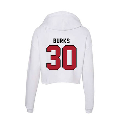 Nicholls State - NCAA Women's Basketball : Emani Burks - Classic Shersey Women's Crop Fleece Hoodie-1