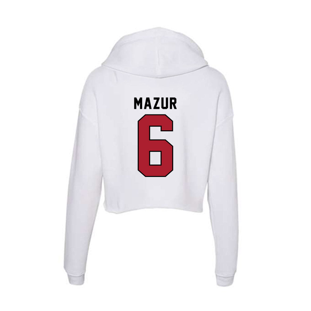 Nicholls State - NCAA Women's Soccer : Lillie Mazur - Classic Shersey Women's Crop Fleece Hoodie-1