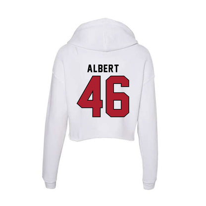 Nicholls State - NCAA Baseball : Sione Albert - Classic Shersey Women's Crop Fleece Hoodie-1