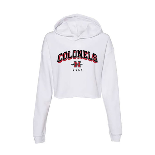 Nicholls State - NCAA Men's Golf : James Bould - Classic Shersey Women's Crop Fleece Hoodie-0