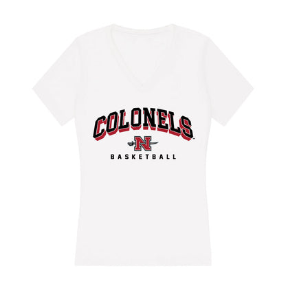 Nicholls State - NCAA Men's Basketball : Domanic Betancourt - Classic Shersey Women's V-Neck T-Shirt-0