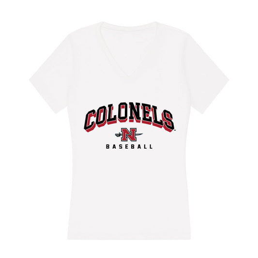 Nicholls State - NCAA Baseball : Luke McGibboney - Classic Shersey Women's V-Neck T-Shirt-0