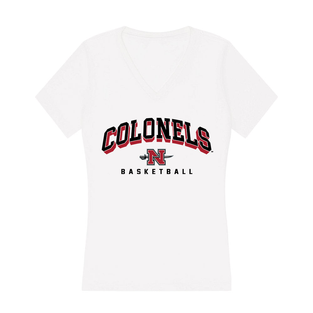 Nicholls State - NCAA Men's Basketball : Kevin Pazmino - Classic Shersey Women's V-Neck T-Shirt-0