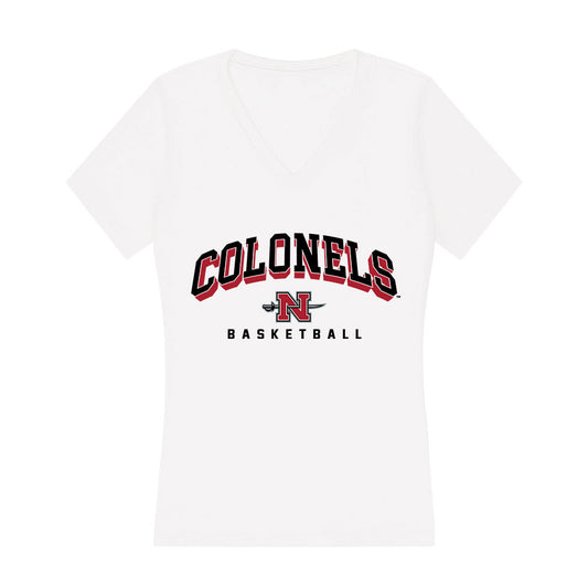 Nicholls State - NCAA Women's Basketball : Asia Broughton - Classic Shersey Women's V-Neck T-Shirt-0