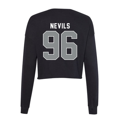 Memphis - NCAA Football : Donovan Nevils - Women's Cropped Crew Fleece-1