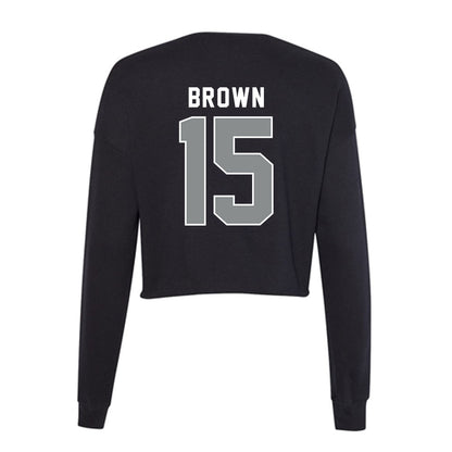 Memphis - NCAA Softball : Faith Brown - Women's Cropped Crew Fleece-1