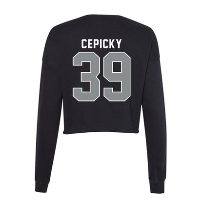 Memphis - NCAA Football : Gabriel Cepicky - Women's Cropped Crew Fleece-1