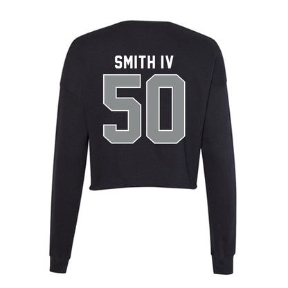 Memphis - NCAA Baseball : James Smith IV - Women's Cropped Crew Fleece-1