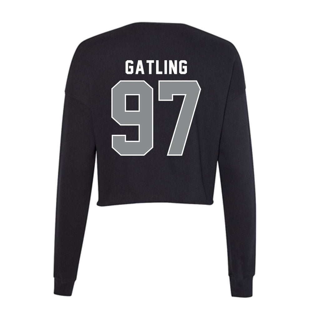 Memphis - NCAA Football : Jacari Gatling - Women's Cropped Crew Fleece-1