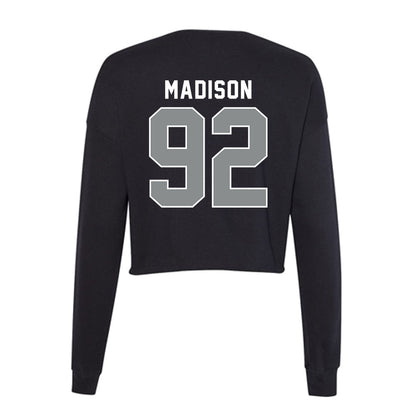Memphis - NCAA Football : JaQuentin Madison - Women's Cropped Crew Fleece-1