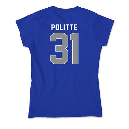 Memphis - NCAA Baseball : Michael Politte - Soft Style Women’s T-Shirt-1