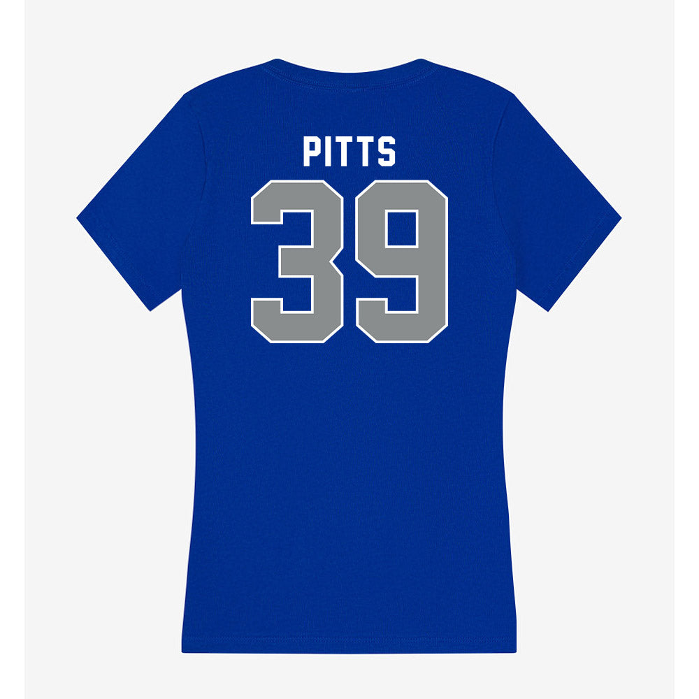 Memphis - NCAA Baseball : Jack Pitts - Women's V-Neck T-Shirt-1