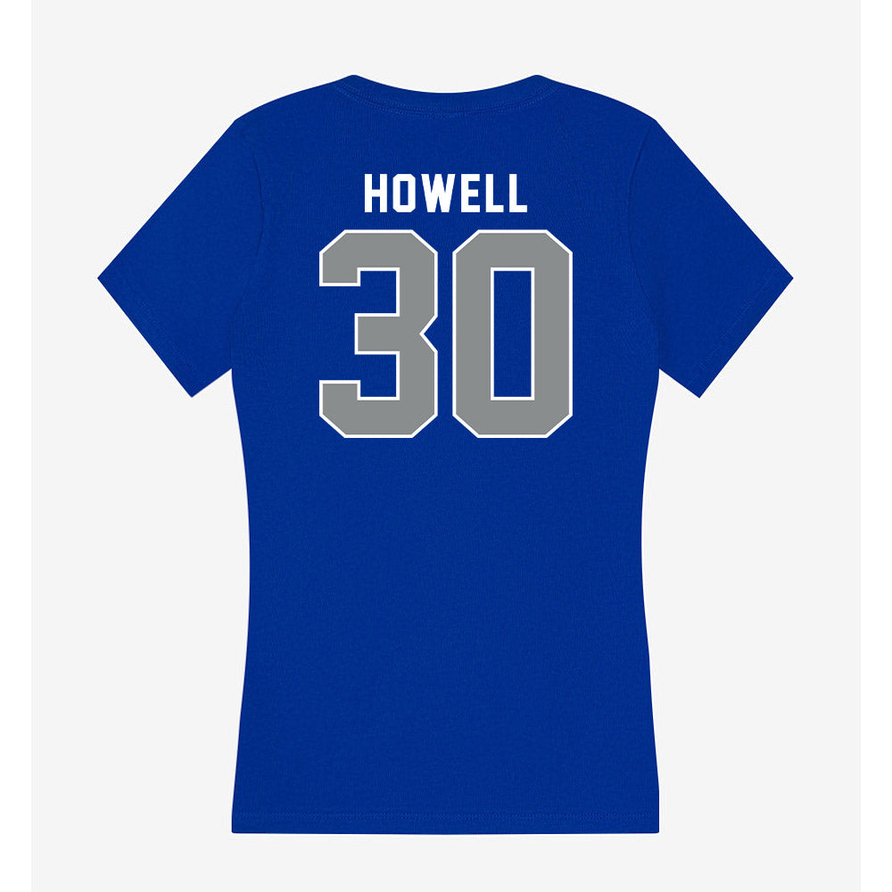 Memphis - NCAA Baseball : Will Howell - Women's V-Neck T-Shirt-1