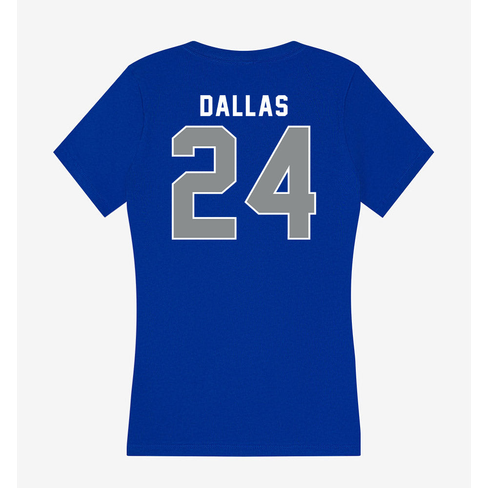 Memphis - NCAA Baseball : Michael Dallas - Women's V-Neck T-Shirt-1