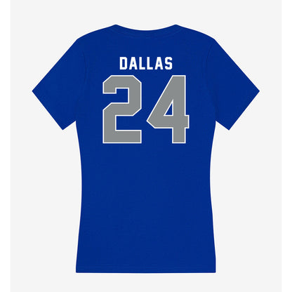 Memphis - NCAA Baseball : Michael Dallas - Women's V-Neck T-Shirt-1