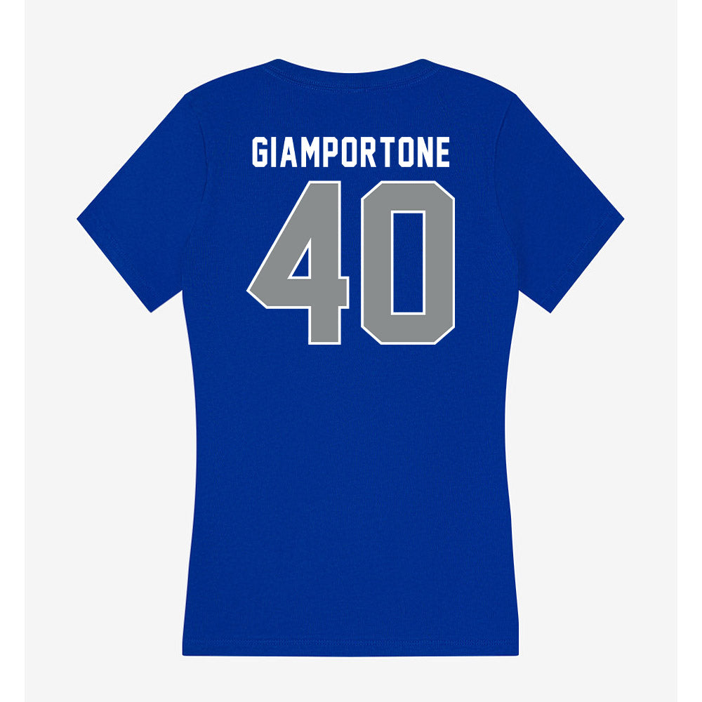 Memphis - NCAA Baseball : Seth Giamportone - Women's V-Neck T-Shirt-1