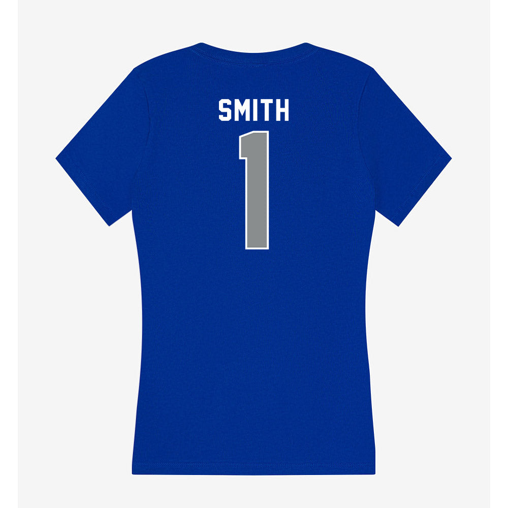 Memphis - NCAA Football : CJ Smith - Women's V-Neck T-Shirt-1