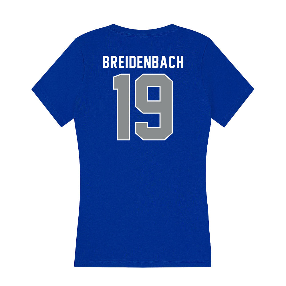  - NCAA Men's Soccer : Dominic Breidenbach - Women's V-Neck T-Shirt-1