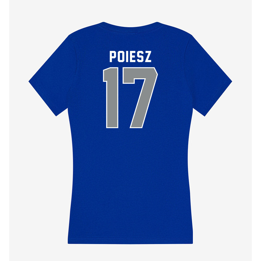 Memphis - NCAA Women's Soccer : Gillian Poiesz - Women's V-Neck T-Shirt-1