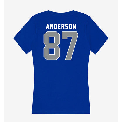 Memphis - NCAA Football : Bryce Anderson - Women's V-Neck T-Shirt-1