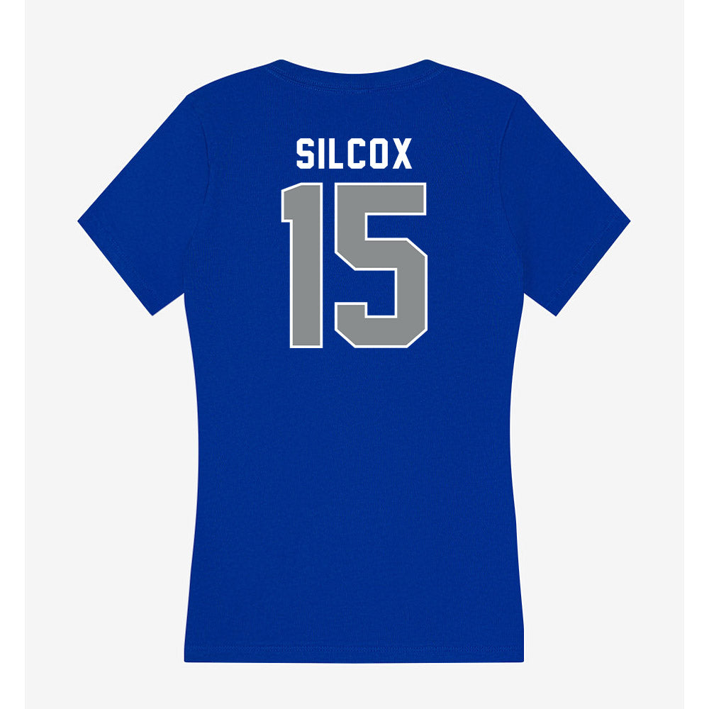 Memphis - NCAA Women's Soccer : Olivia Silcox - Women's V-Neck T-Shirt-1