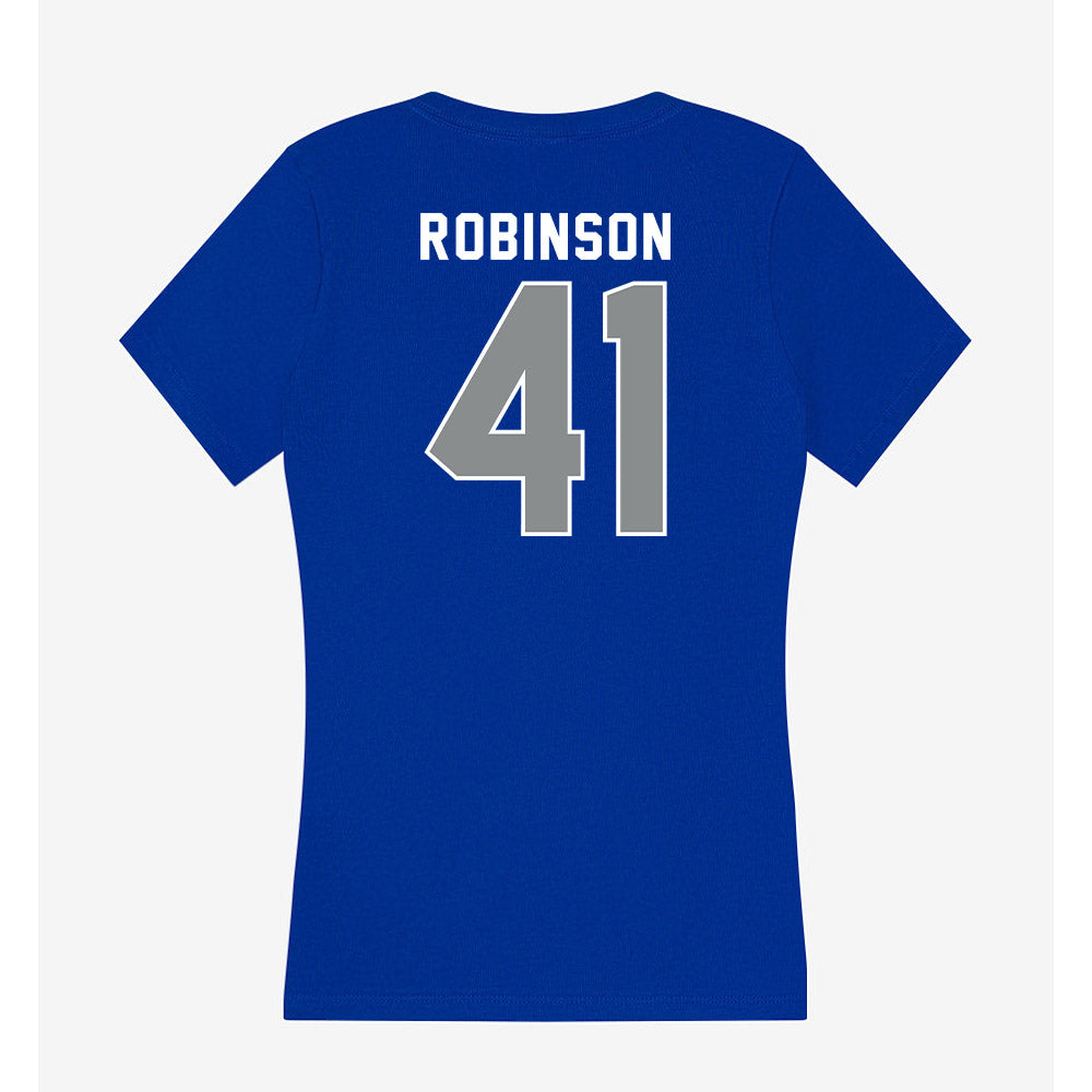 Memphis - NCAA Baseball : Caden Robinson - Women's V-Neck T-Shirt-1