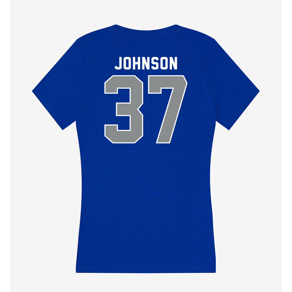Memphis - NCAA Football : Jacory Johnson - Women's V-Neck T-Shirt-1