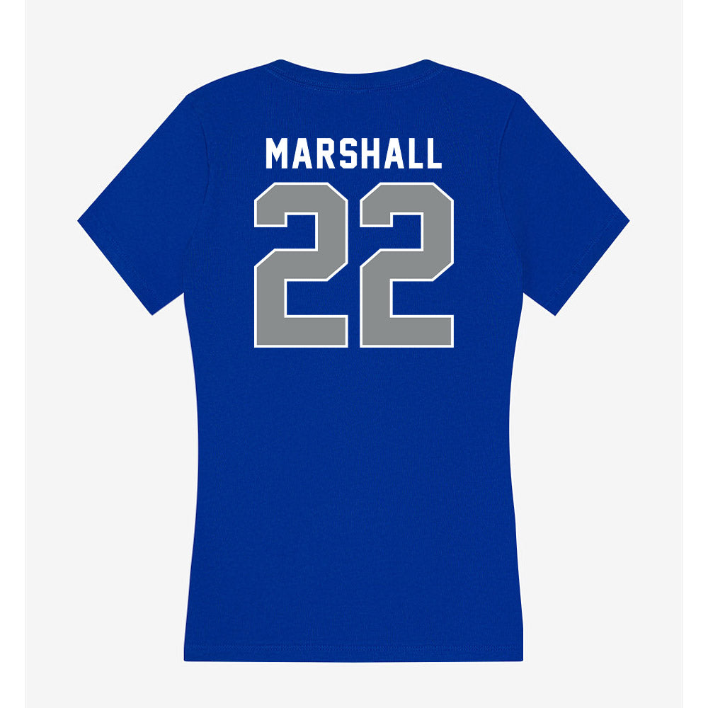 Memphis - NCAA Women's Volleyball : Sydney Marshall - Women's V-Neck T-Shirt-1