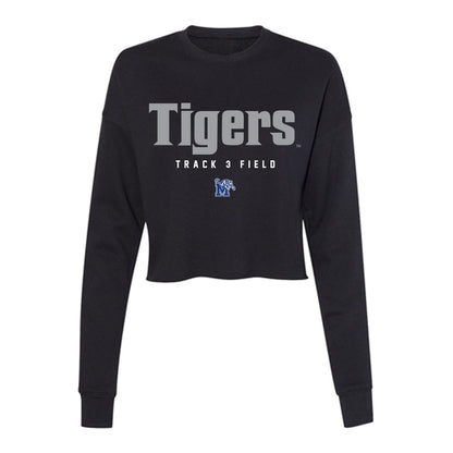 Memphis - NCAA Men's Track & Field : Tyler Bickerman - Women's Cropped Crew Fleece-0