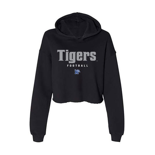 Memphis - NCAA Football : Malachi Breland - Women's Crop Fleece Hoodie-0