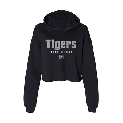 Memphis - NCAA Men's Track & Field : Tyler Bickerman - Women's Crop Fleece Hoodie-0