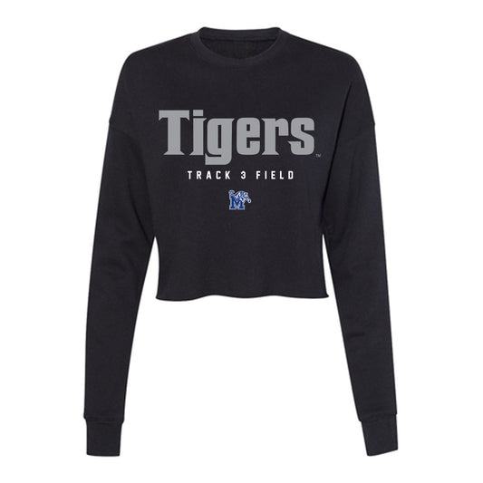 Memphis - NCAA Men's Track & Field : Courtland Noble - Women's Cropped Crew Fleece-0