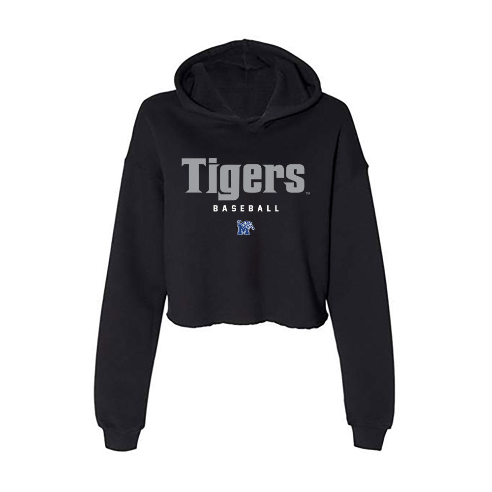 Memphis - NCAA Baseball : Logan Stelling - Women's Crop Fleece Hoodie-0