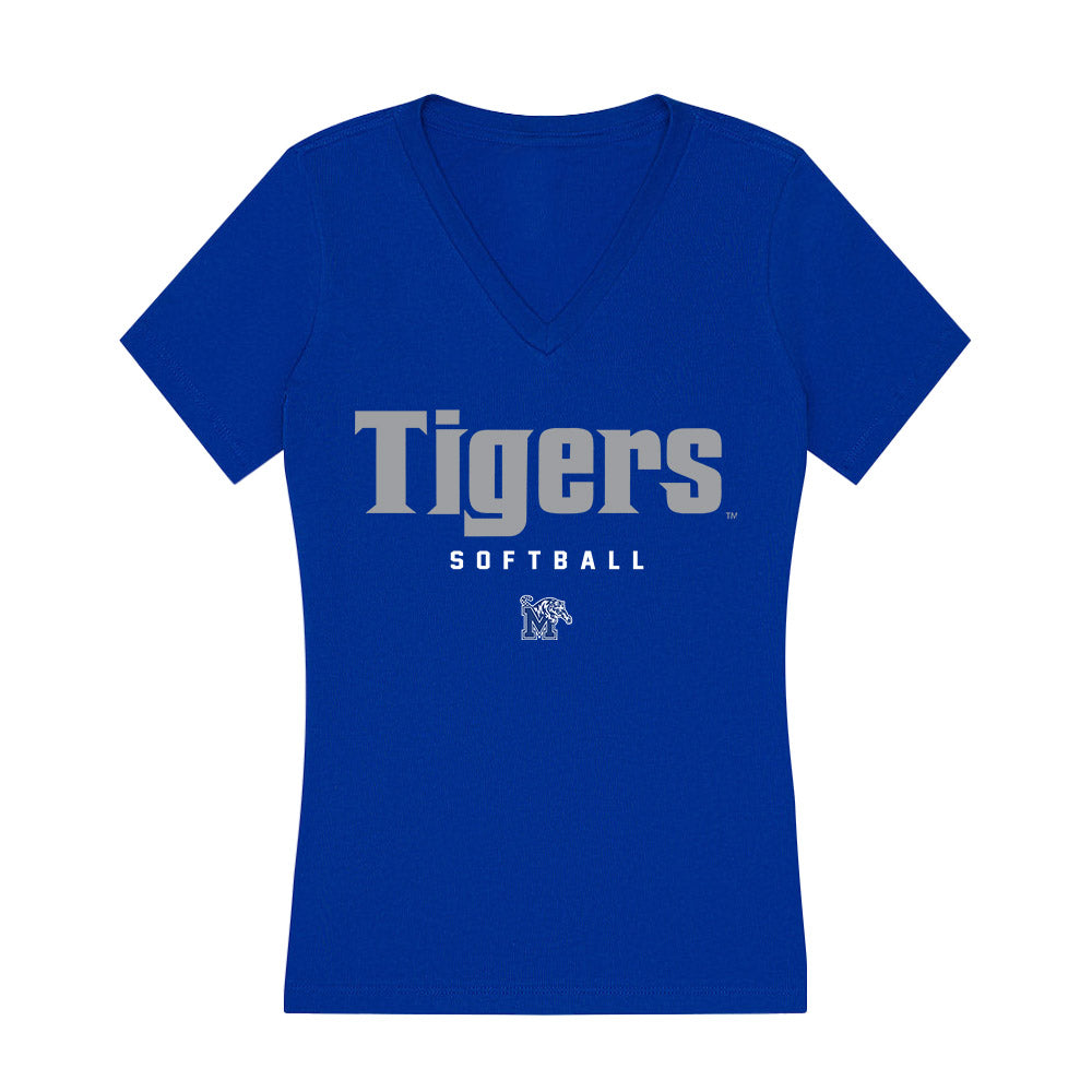 Memphis - NCAA Softball : Francesca Lumpp - Women's V-Neck T-Shirt-0