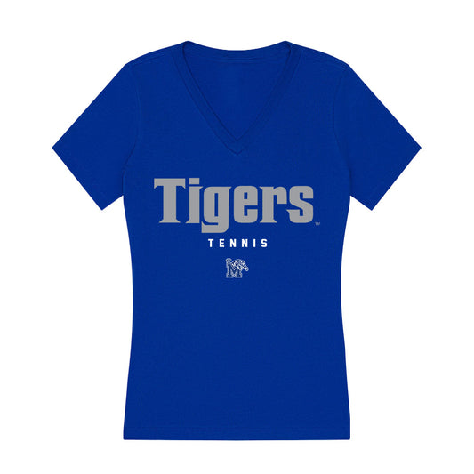 Memphis - NCAA Women's Tennis : Clemence Thouard - Women's V-Neck T-Shirt-0