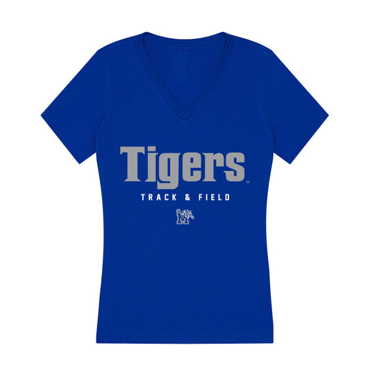 Memphis - NCAA Women's Track & Field : Riley Simmons - Women's V-Neck T-Shirt-0