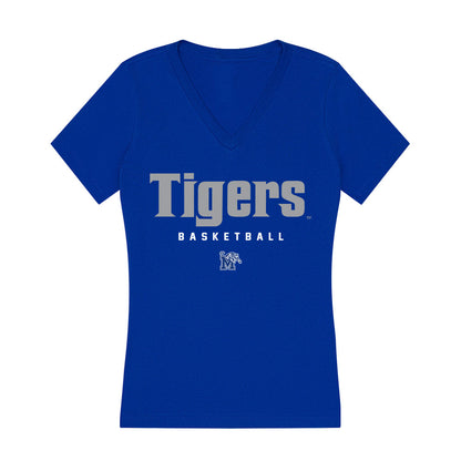 Memphis - NCAA Women's Basketball : Tamya Smith - Women's V-Neck T-Shirt-0