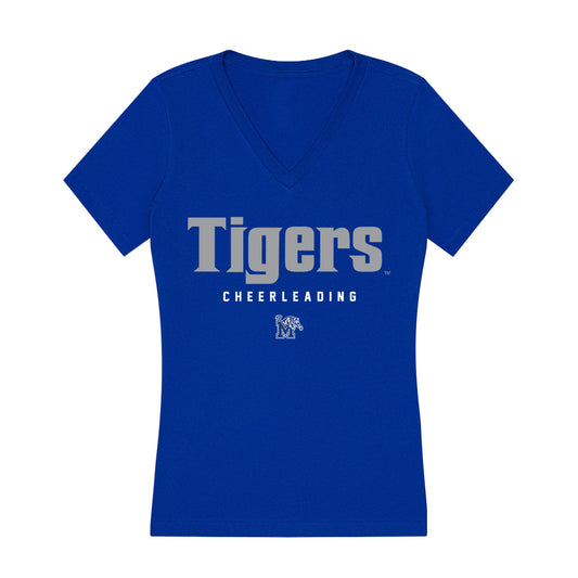 Memphis - NCAA Cheerleading : DeMario Byers - Women's V-Neck T-Shirt-0
