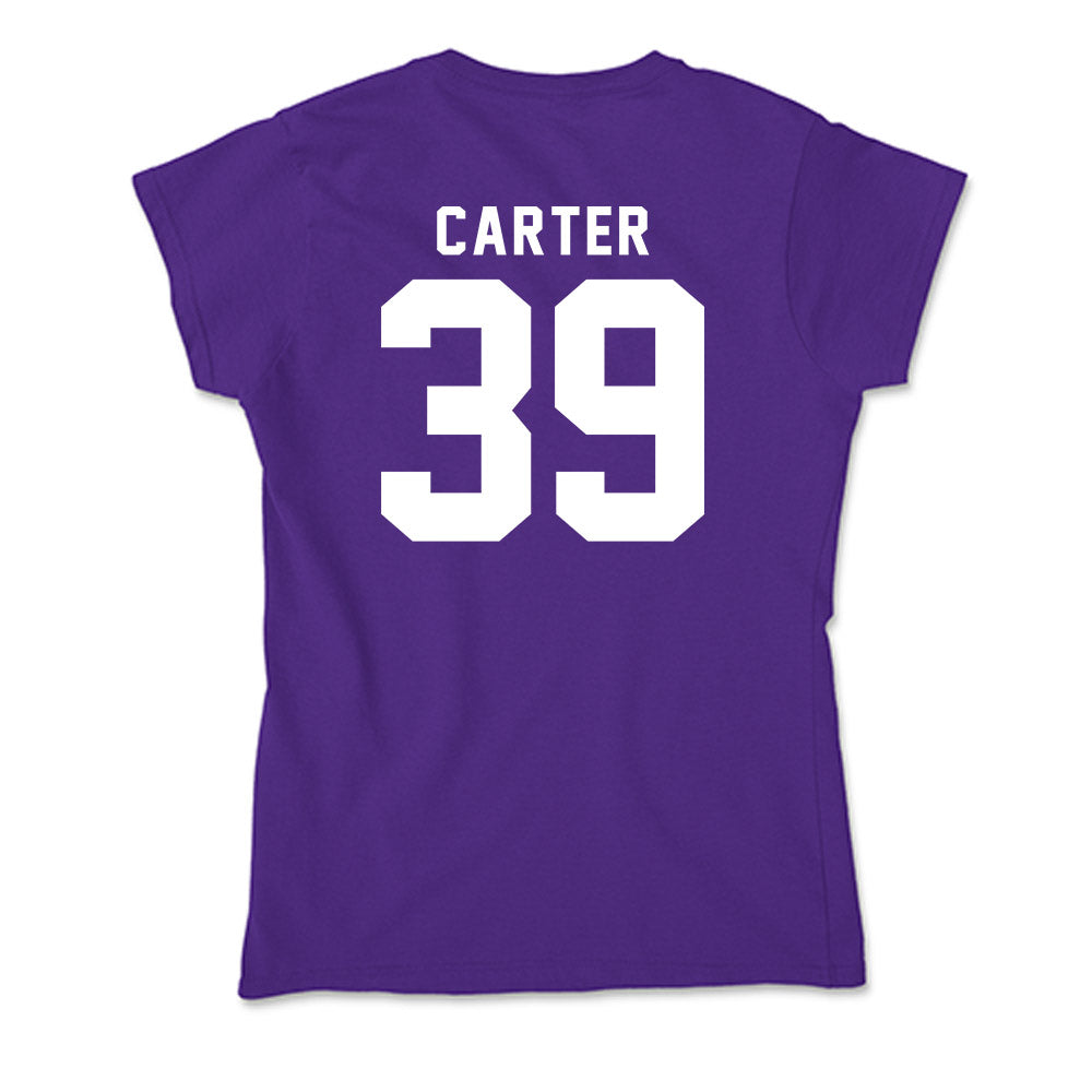Tarleton State - NCAA Baseball : Brendon Carter - Soft Style Women’s T-Shirt-1
