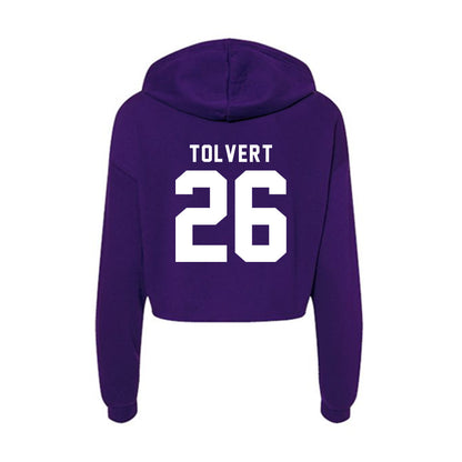 Tarleton State - NCAA Football : Brandon Tolvert - Women's Crop Fleece Hoodie-1
