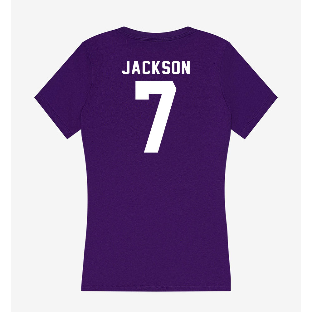 Tarleton State - NCAA Football : Jaylen Jackson - Women's V-Neck T-Shirt-1