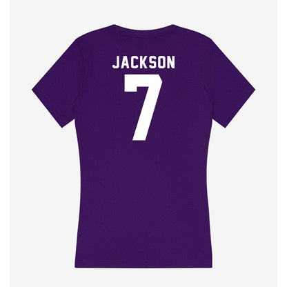 Tarleton State - NCAA Football : Jaylen Jackson - Women's V-Neck T-Shirt-1