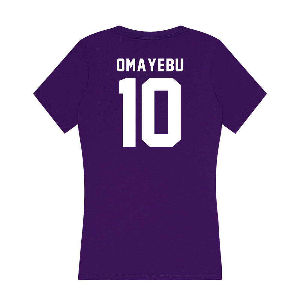 Tarleton State - NCAA Football : Benjamin Omayebu - Women's V-Neck T-Shirt-1