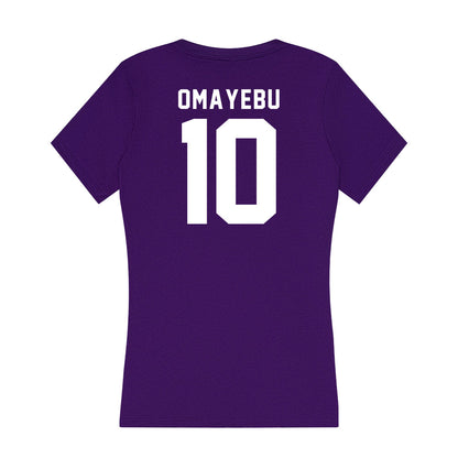 Tarleton State - NCAA Football : Benjamin Omayebu - Women's V-Neck T-Shirt-1