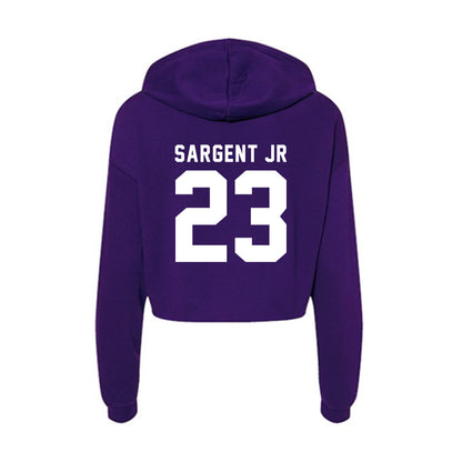 Tarleton State - NCAA Football : Adrian Sargent Jr - Women's Crop Fleece Hoodie-1