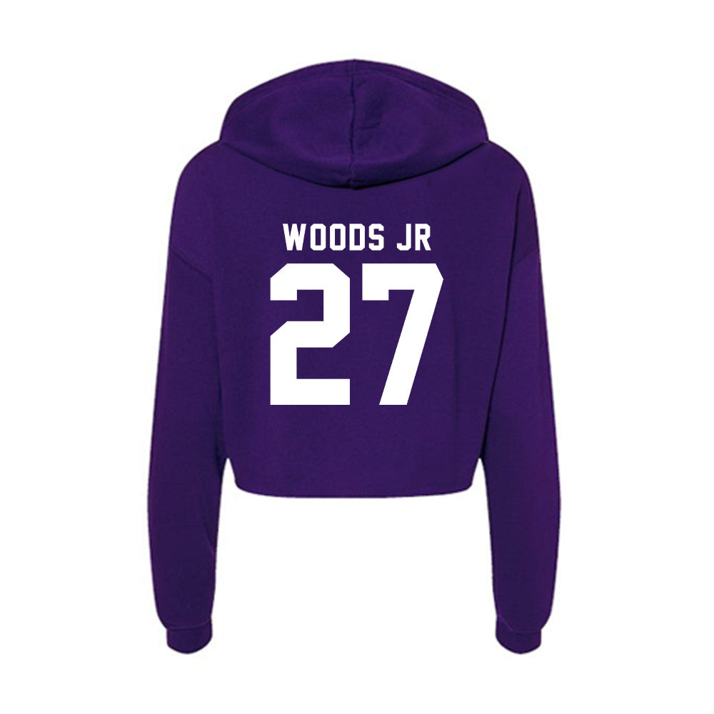 Tarleton State - NCAA Football : Stephen Woods Jr - Women's Crop Fleece Hoodie-1