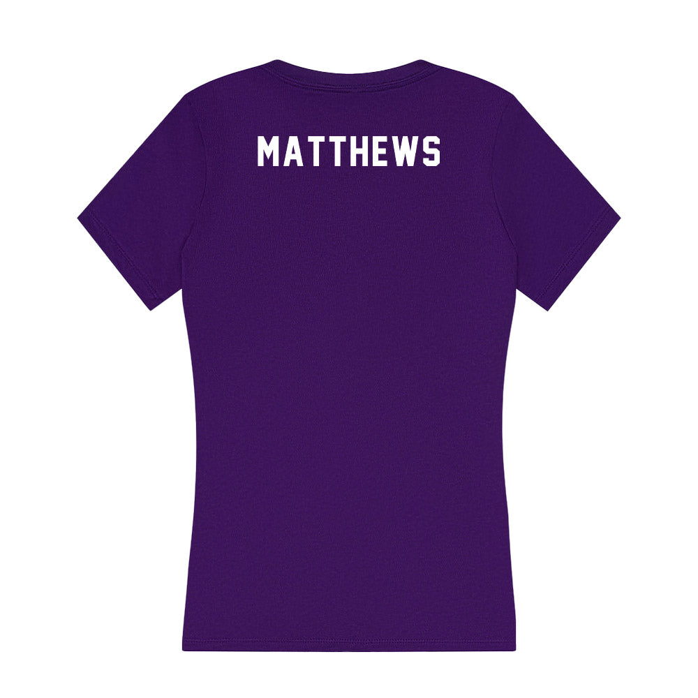 Tarleton State - NCAA Men's Track & Field : Aidan Matthews - Women's V-Neck T-Shirt-1