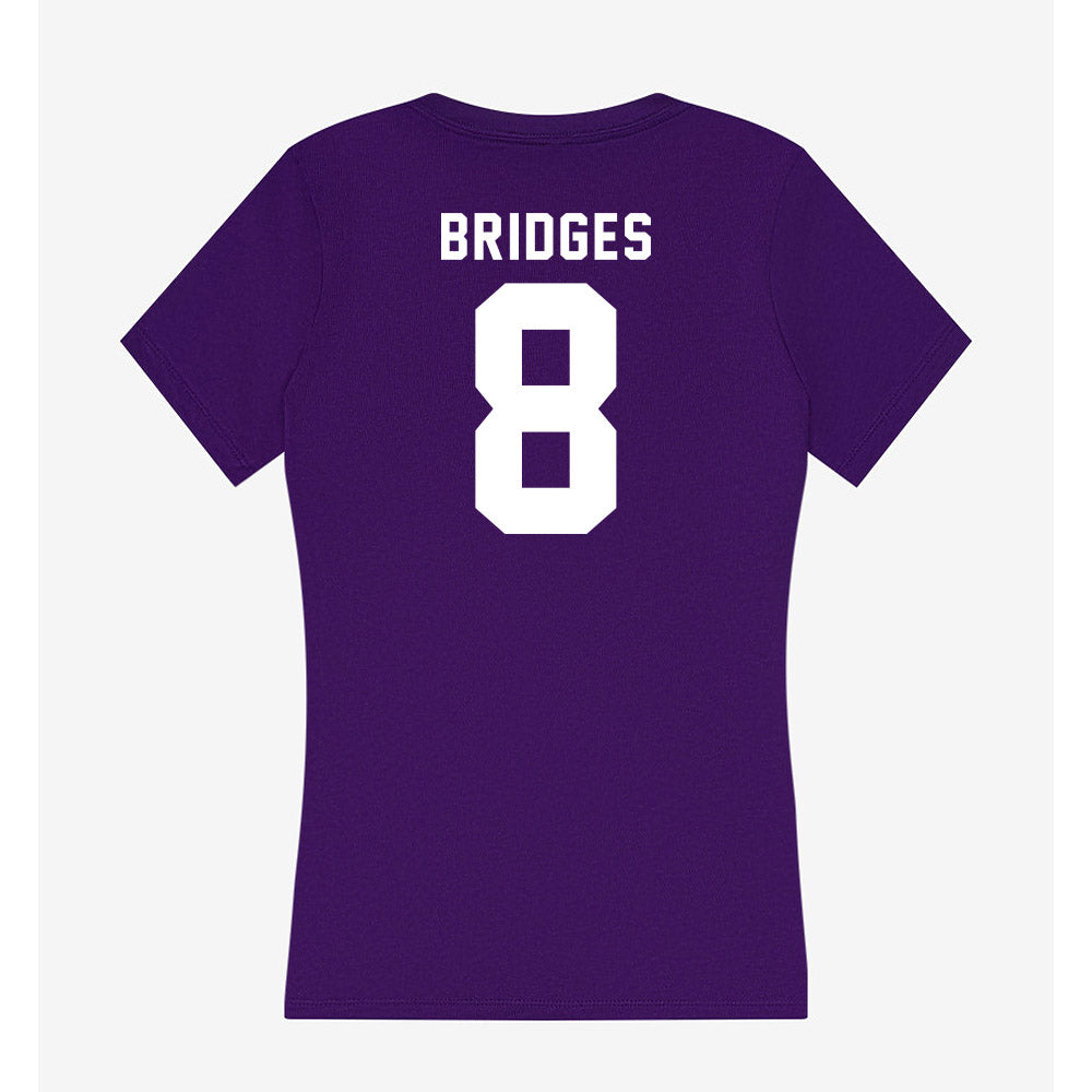 Tarleton State - NCAA Football : Braelon Bridges - Women's V-Neck T-Shirt-1