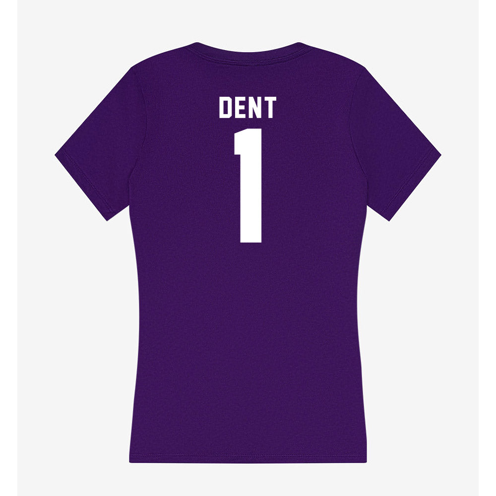 Tarleton State - NCAA Men's Basketball : Aj Dent - Women's V-Neck T-Shirt-1